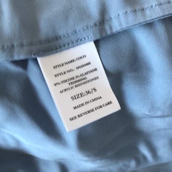 Custommade  azure long sleeve dress - Picture 5 of 6